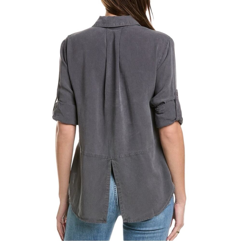 Bella Dahl Lyocell Split Back Button Down Shirt S… - image 1